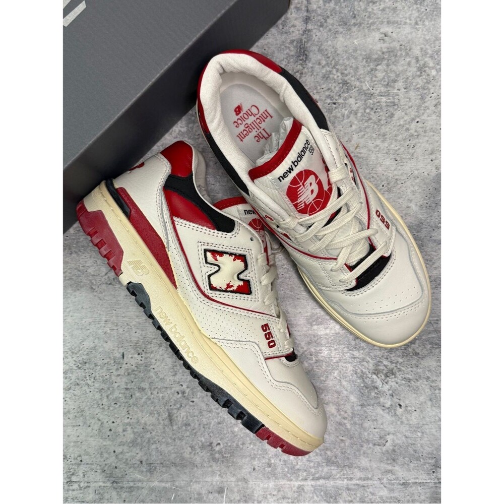 New Balance 550 "Vintage White Red" Sneakers 7.5/9
